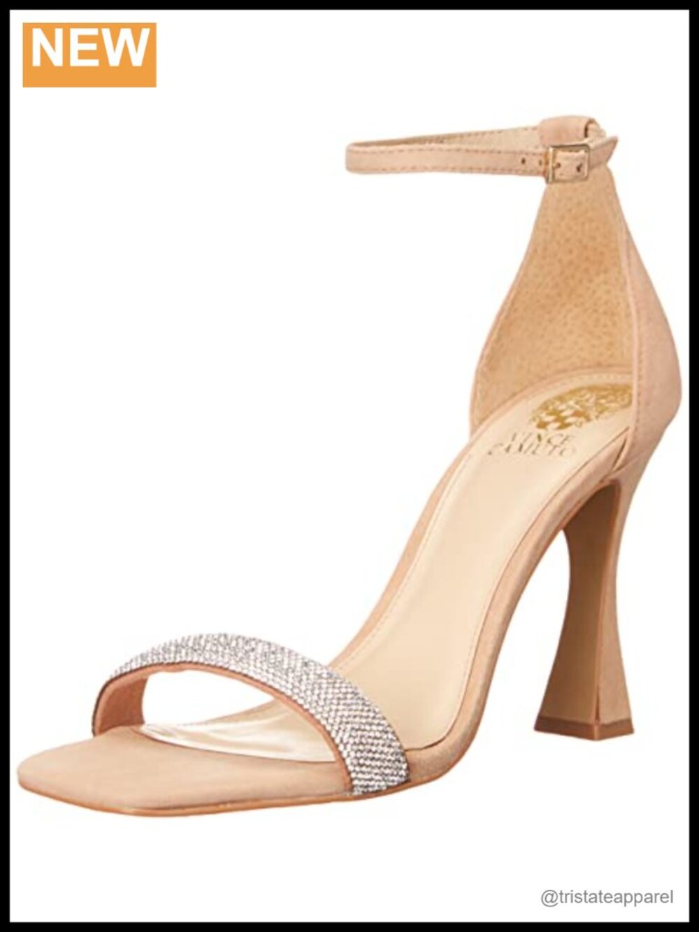 Heeled Sandal Embellished Ankle Strap Buckle Formal Dress